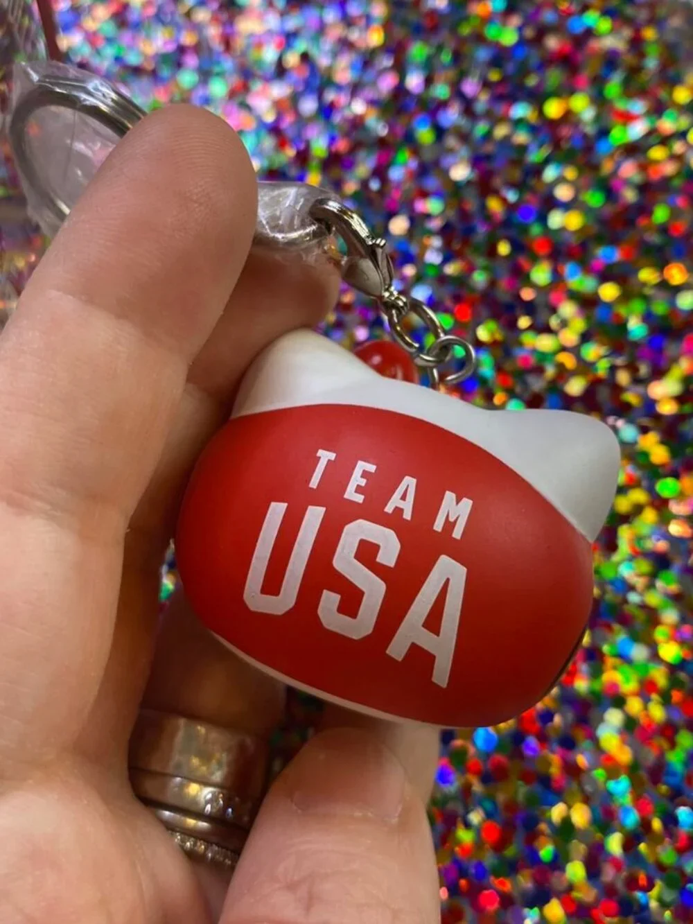 BOXER Hello Kitty Tokyo Olympics Team USA Keychain!!